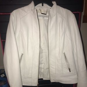 White Leather Jacket